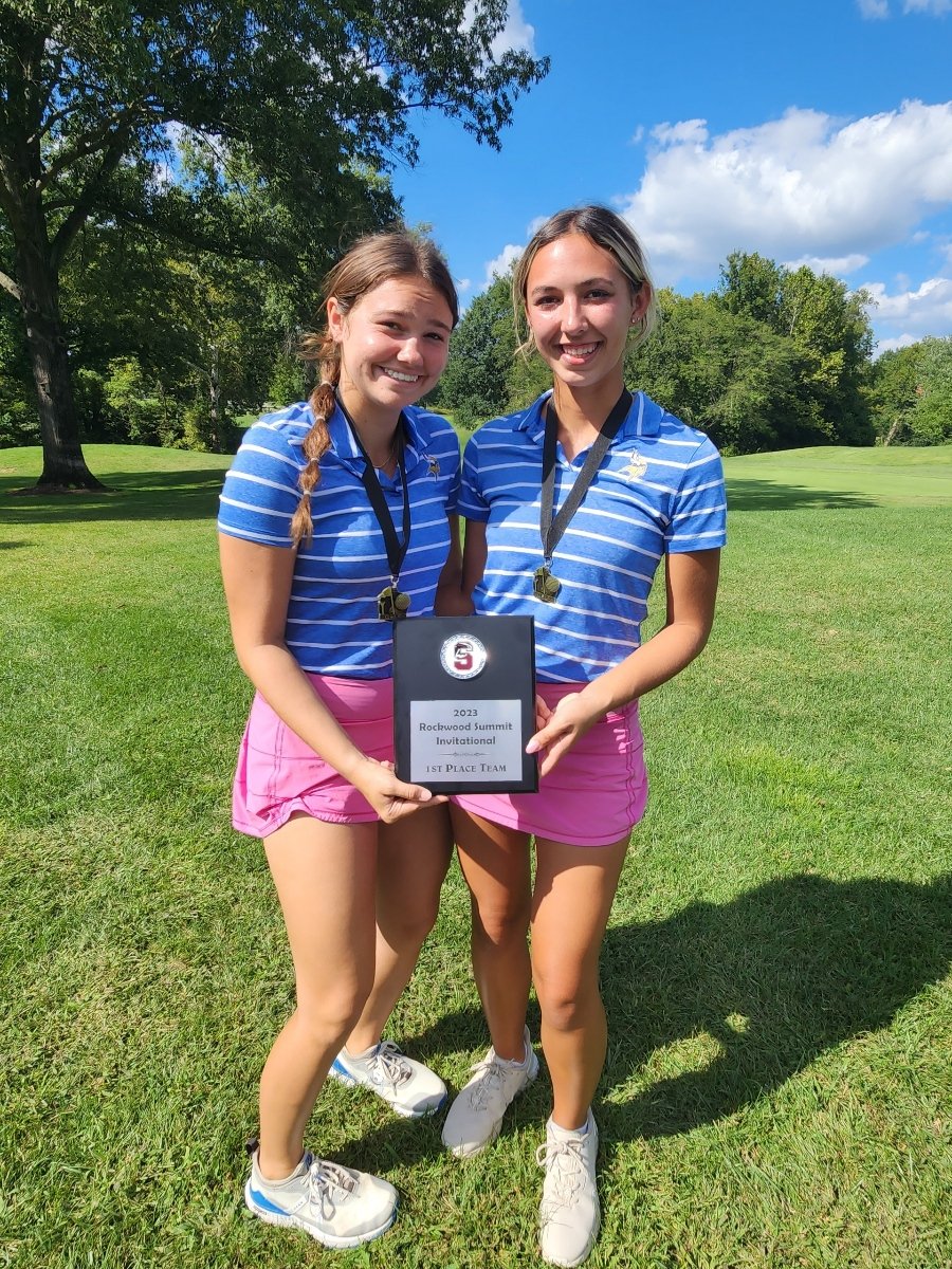 FHHLadyViksGolf's tweet photo. Rock. Summit Invitational at Crescent Farms GC... Champs!!! Team score 300!! @HMottert 4th w/ 72, @Binchiostro &amp; @jcampbell706 tie 5th w/ 73's, Kinsley W. 16th w/ 82, @brookelewiis cards an 84, &amp; @MeganReddy10 turns in 91. Great day &amp; better fits! #unmatcHed https://t.co/n1rLjVIzVN