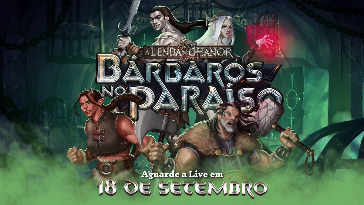 NERDS, atenção! Semana que vem estreia uma minissérie do #NerdcastRPG em nosso YouTube! Serão 8 episódios jogados AO VIVO, com novos personagens e heróis conhecidos por vocês. Tudo sem edição e real time. Ativa o lembrete e vem dia 18/09 às 20h: bit.ly/3ZndVn5