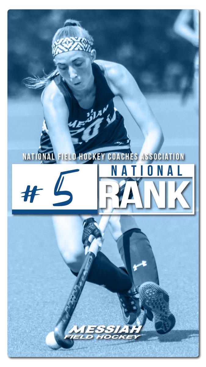 Three teams ranked in the top five of the country in this week’s rankings!! #MessiahWSOC takes over the top spot with #MessiahMSOC and #MessiahFH also holding top-five spots! #GoMessiah