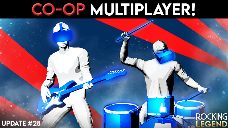 domurosoft's tweet photo. Hi VR Rockstars! Today we got a new game mode, coop multiplayer! You'll be able to play with your friends in a real band!
https://t.co/mbDlAMBbiS
#Steam #SteamVRFest #guitarplayer #air #Rock #music #drums #VirtualReality #MetaQuest2 #Index #multiplayer #airguitar https://t.co/IoIe39zuIn