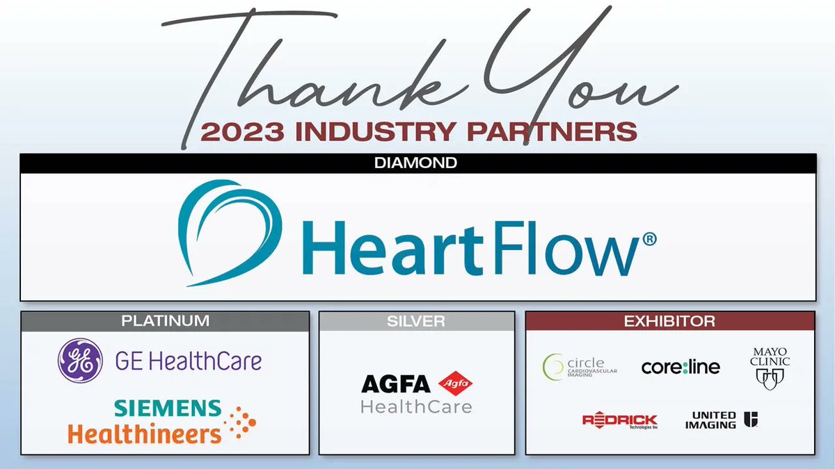 That's a wrap on the NASCI 2023 Annual Meeting! A big thank you to all of our Industry Partners that helped make #NASCI23 a success! @HeartFlow @GEHealthCare @SiemensHealth @agfahealthcare_ @circlecvi @CorelineSoft @MayoClinic @RedRickTech @UnitedImagingHC #nasci