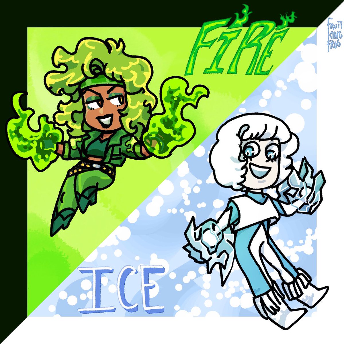 fruitkingfrog's tweet photo. Chibi character cards for fire and ice..!

#fireandice #beatrizdacosta
#toraolafsdotter #beatora #dccomics #dcfanart https://t.co/eRhTf4u8ap