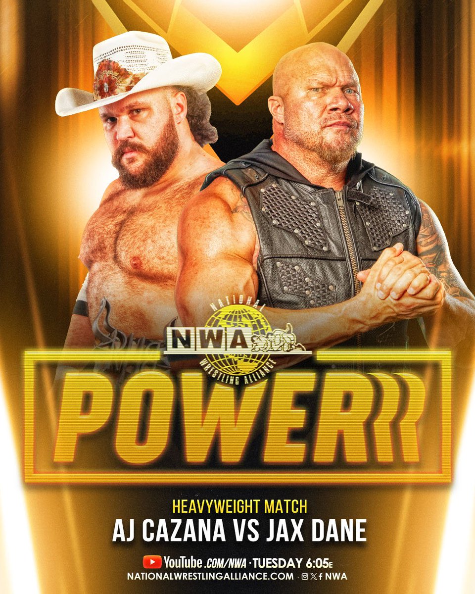 RealMJJenkins_'s tweet photo. #NWAPowerrrr is on now via YT!

Experience wrestling as it was meant to be: The NWA, where history lives, and legends are forged!!! 

 #NWA #NWAPowerrr #NWAUSA #NWAWrestling #CrockettCup #NWA75 #PowerrrTrip #NWAPowerrrTrip #NationalWrestlingAlliance #EMPOWERRR #PowerrrSurge https://t.co/764mtm62ZE