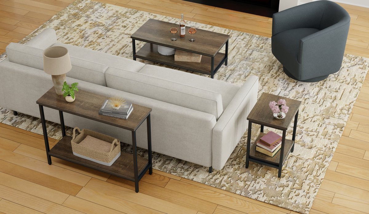 With its sleek lines and minimalistic design, the Lennon (T708) collection boosts your storage with a lower shelf to display your favorite books or baskets that corral loose items. With its versatile design, this occasional set will readily make itself at home. 🏠