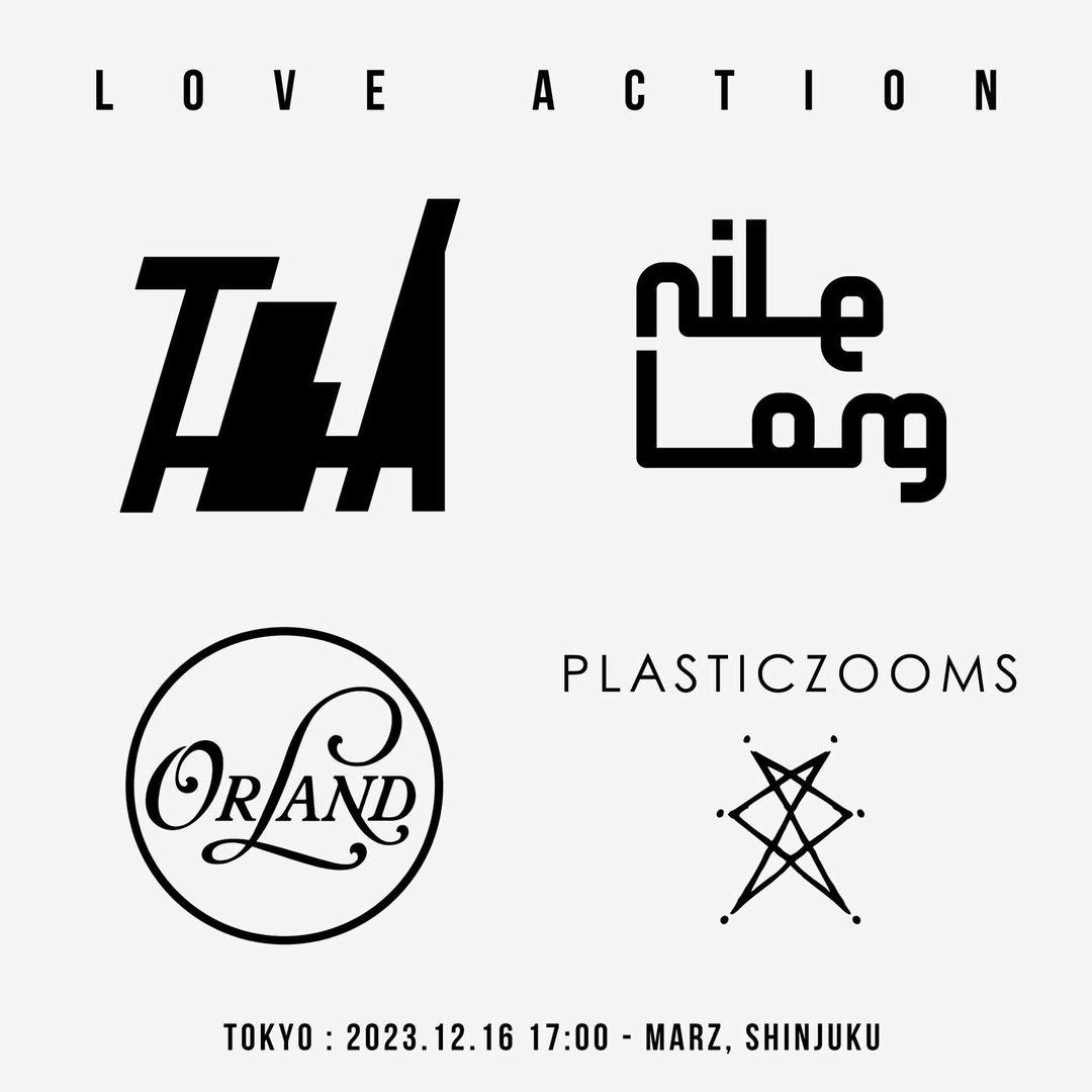 taira_daisuke's tweet photo. LOVE ACTION [TOKYO]
2023.12.16(SAT)  SHINJUKU MARZ
OPEN/START 17:00

- LIVE
The Brixton Academy / NILE LONG
Orland
Plasticzooms 

- DJ
FREE THROW 
SHiN

- チケット予約
https://t.co/G6UFE5n9BT

#NLTBA https://t.co/BKYUOTjwtn