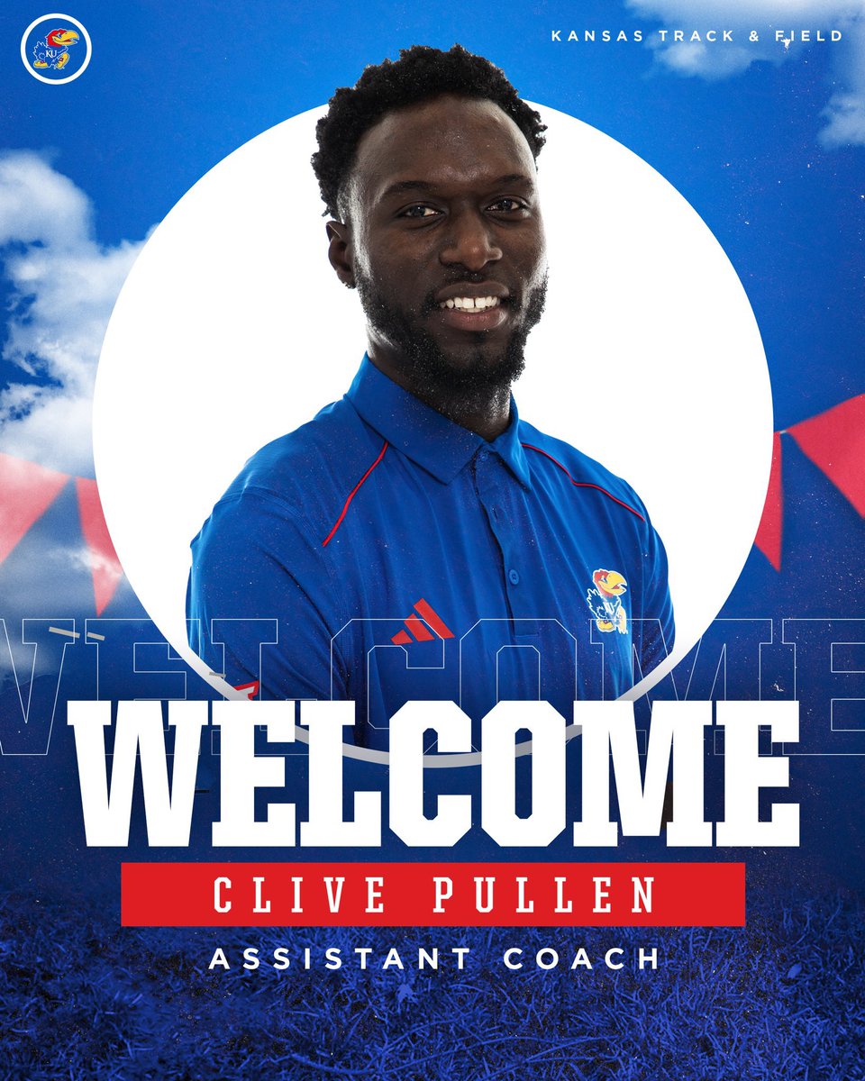 RazorbackTF/XC (@razorbacktf) on Twitter photo Congrats to Arkansas alum Clive Pullen, <a href="/_BravoJnr_/">Clive Pullen, OLY</a>, now an assistant coach with Kansas track & field
Kansas release โ bit.ly/3PgXGn1 Congrats to Arkansas alum Clive Pullen, <a href="/_BravoJnr_/">Clive Pullen, OLY</a>, now an assistant coach with Kansas track & field
Kansas release โ bit.ly/3PgXGn1