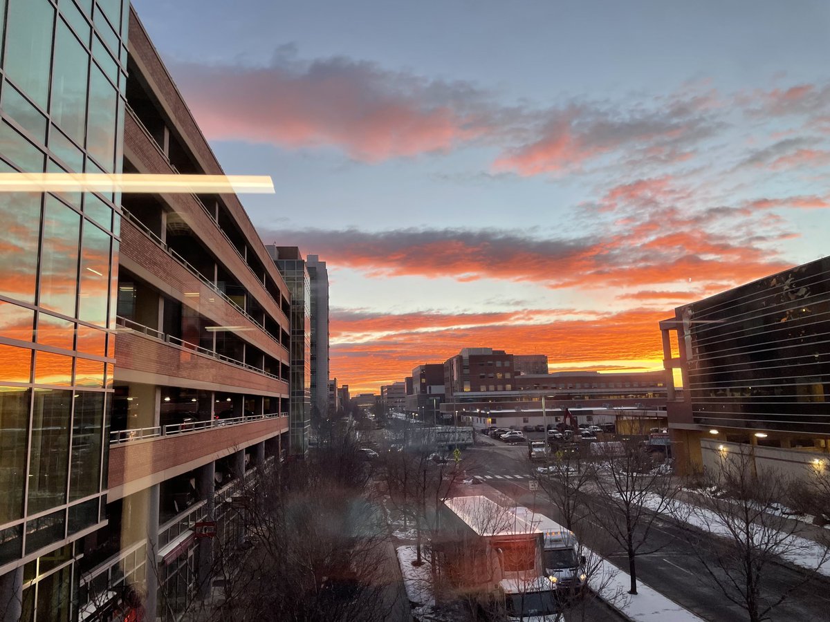 Another reason to love this place: the views…and this is just campus (not even the mountains!) A smattering of sunsets 🌅 and sunrises 🌅 from hospital and office