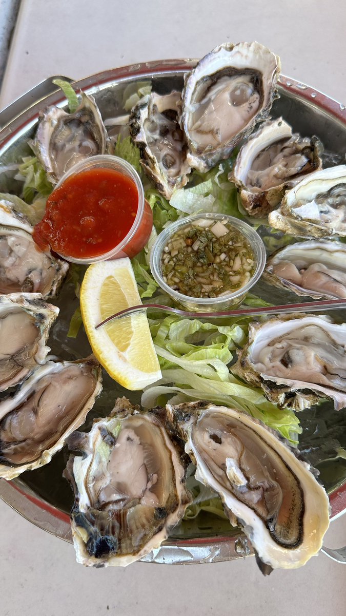 For all oyster lovers ❤️🌊🦪🦪🦪 I bet I can eat 2 dozen in a blink of the eye. The good thing - I don't have a food allergy. 
#oyster #oysterlovers #shellfish #yummy #foodallergy #hungry #eatwell #eatoyster