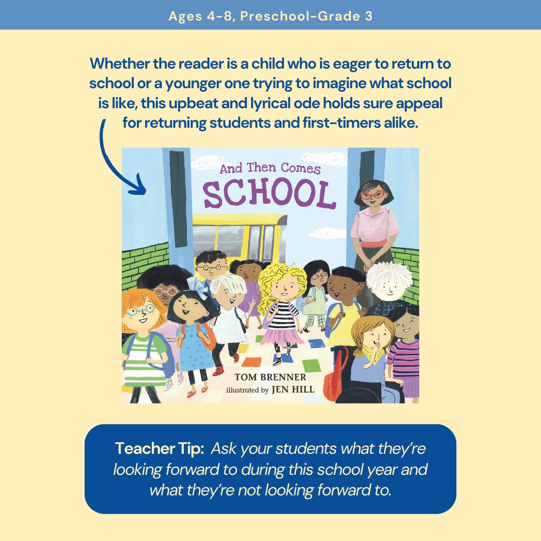 Candlewick Classroom (@candlewickclass) on Twitter photo With #teachertips included, check out these fun and heartwarming #picturebooks📚 to read with your students to help ease them back into school! #kidlit #backtoschool @pinatadirector <a href="/PatZMiller/">Pat Zietlow Miller</a> <a href="/jaimekimil/">Jaime Kim</a> <a href="/jenhillustrator/">Jen Hill</a> <a href="/Candlewick/">Candlewick Press</a> With #teachertips included, check out these fun and heartwarming #picturebooks📚 to read with your students to help ease them back into school! #kidlit #backtoschool @pinatadirector <a href="/PatZMiller/">Pat Zietlow Miller</a> <a href="/jaimekimil/">Jaime Kim</a> <a href="/jenhillustrator/">Jen Hill</a> <a href="/Candlewick/">Candlewick Press</a>