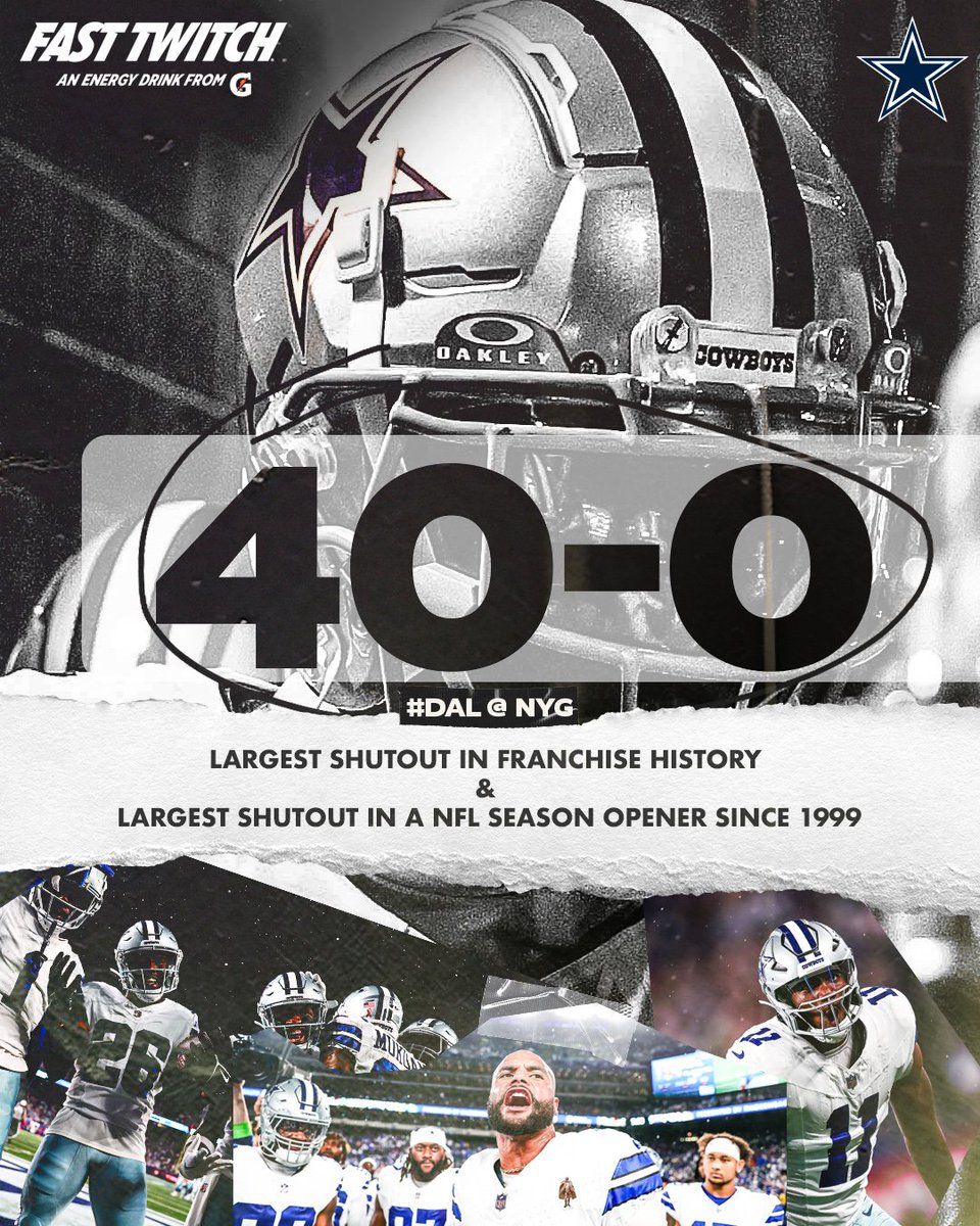 dallascowboys's tweet photo. Historic, but just the start 📈

#DallasCowboys | @FastTwitchDrink https://t.co/oxAXt4SFpq