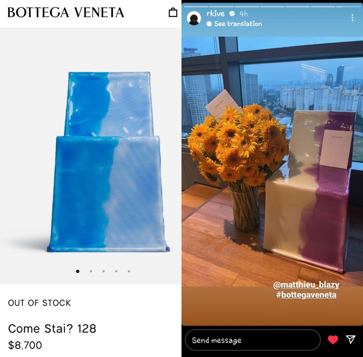 🎂 Over 11 Million Won Birthday Gift for #RM from Bottega Veneta's Creative Director, #MatthieuBlazy.

Zi Blue one is SOLD OUT 💙
#HappyBirthdayNamjoon #RMDay2023 #Namjoon  #HappyBirthdayRM 🦋
#RMxBottegaVeneta 🎁