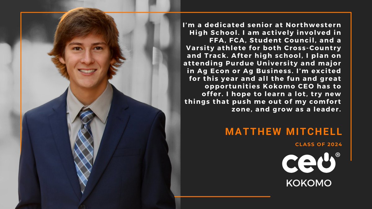 Mr. Matthew Mitchell, Kokomo CEO Class of 2024