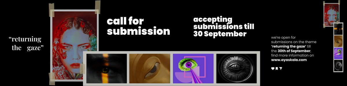 ayaskala's tweet photo. ✨CALL FOR SUBMISSIONS✨

- deadline: 30 September
- theme "returning the gaze"
- we pay $8-12 per acceptance
- read the theme note: https://t.co/GhZORX9YGE

tag your writer friends⬇️ https://t.co/ueRVgECX86