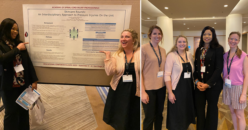 Another great #ASCIP annual conference in the books. Our Spinal Cord Injury team traveled to San Diego last week and presented on the topic 'Skincare Rounds: An Interdisciplinary Approach to Pressure Injuries on the Unit'. #WomenInMedicine @UABSCIMS @uabmedicine