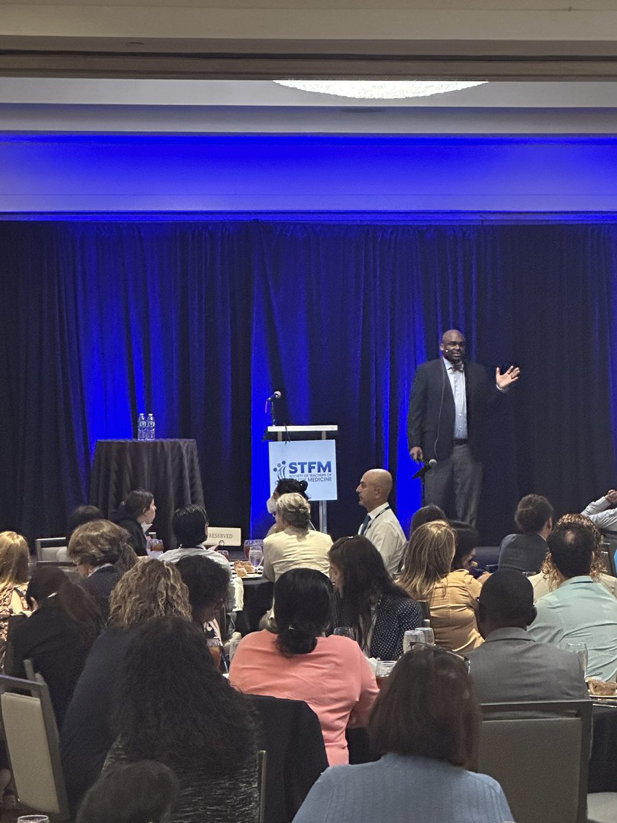 STFM_FM's tweet image. @LeonMcCreaII kicking off lunch with Moving Anti-Racism Forward: Making a Difference in Healthcare Delivery. 
#STFM #FamilyMedicine #FamMed #Education #Diversity #Inclusive #CPQI23 #Healthcare #PopulationHealth #QuadrupleAim