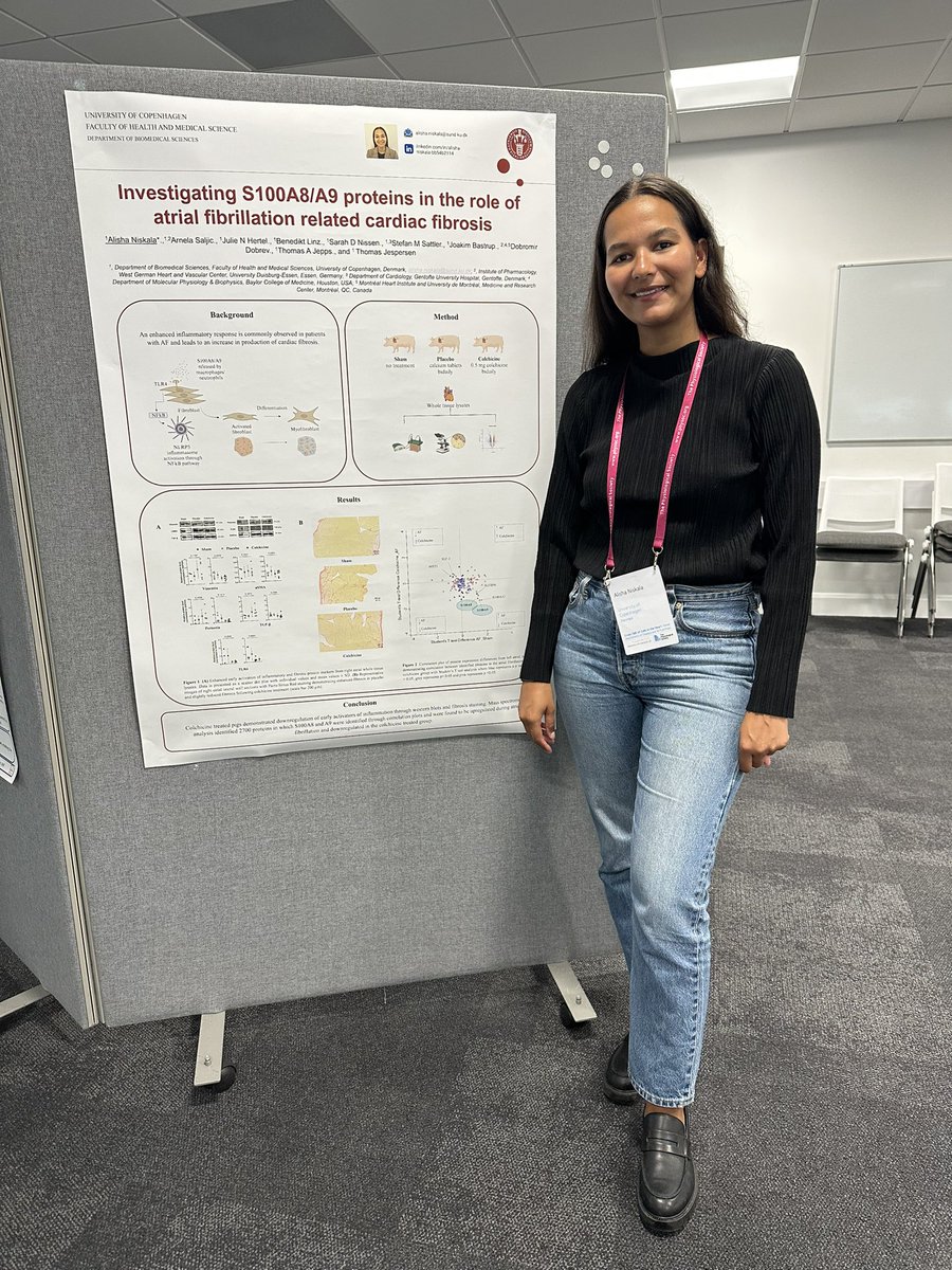 Had the pleasure of attending the <a href="/ThePhySoc/">The Physiological Society</a> meeting on “Cross-Talk of Cells in the Heart” 🙅🏽‍♀️ 🏴󠁧󠁢󠁥󠁮󠁧󠁿 Many inspiring talks by amongst other Prof. <a href="/svetlana_reilly/">Svetlana reilly</a> and a great poster presentation by our talented PhD student <a href="/AlishaNiskala/">Alisha Niskala</a> on our newest study🫀#staytuned #cardiacscience