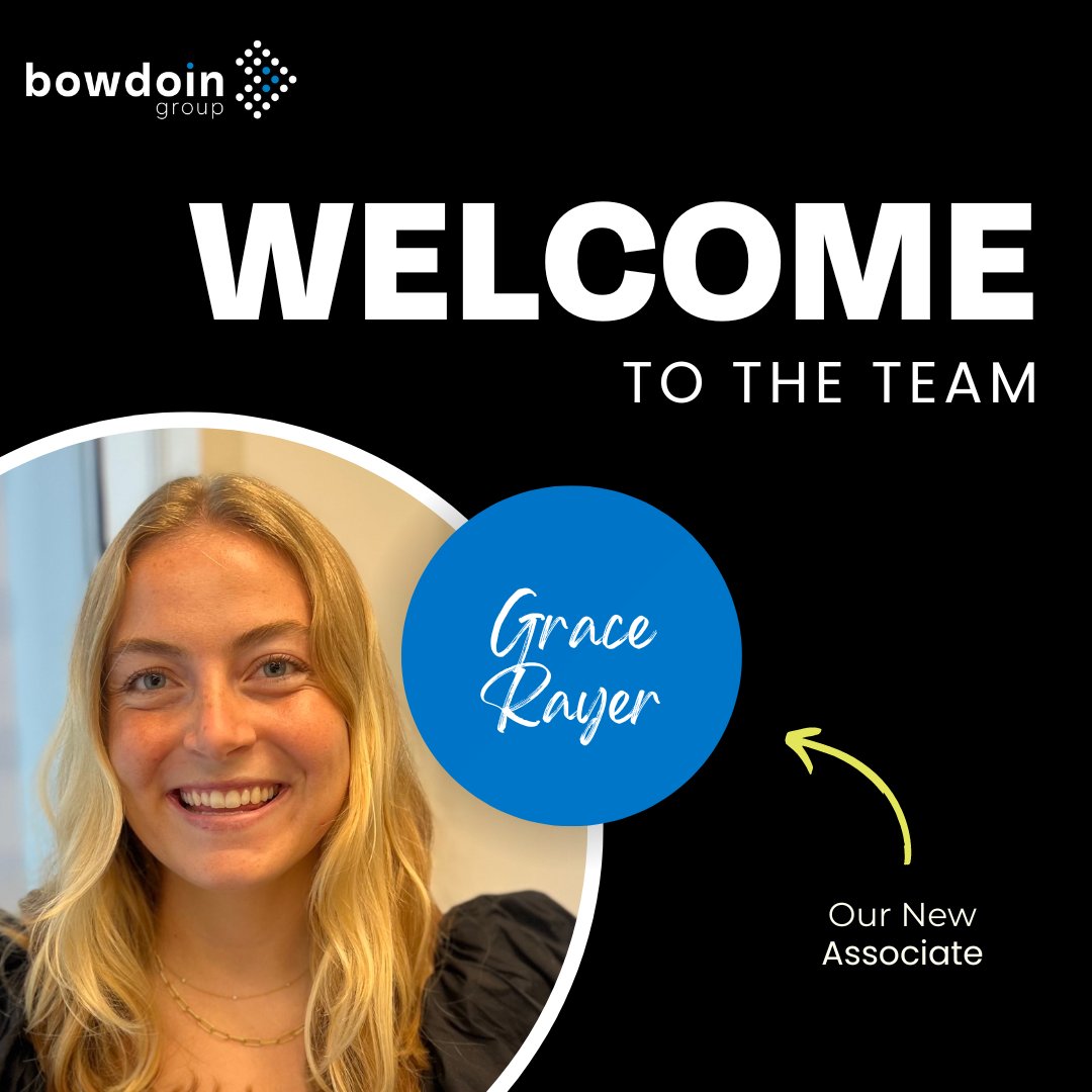 🌟 Join us in welcoming our new associate, Grace Rayer to The Bowdoin Group Team! 🌟

Grace is eager to dive in and make an impact alongside our clients. Let's show her a warm welcome as she joins our team! 👏

#WelcomeGrace #TBG #Boston #ExecutiveSearch #RPO #Team