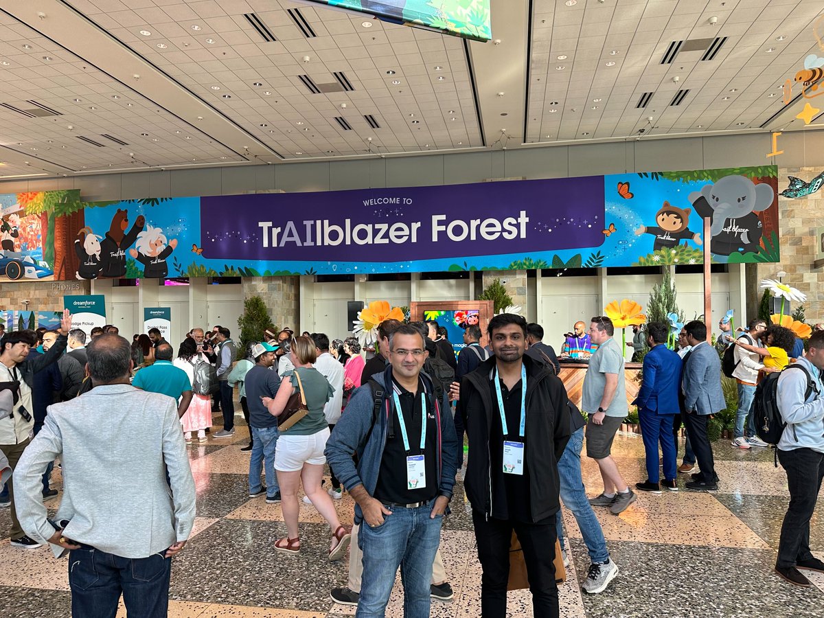 AreyaTech's tweet image. Joining the already fabulous two, is Avnish Kotecha on Day 1!

@AreyaTech is on the @Dreamforce  fun, enjoying every moment! Connect with us as we bring you updates on the latest trends in Data, CRM, AI!

Meet the trio in San Francisco for a chat!