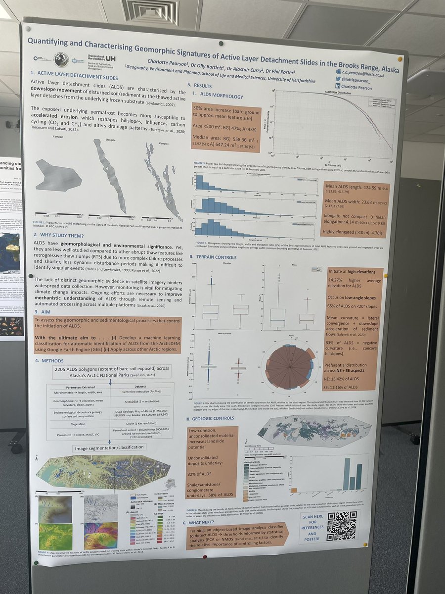 Successful few days at the UK Arctic Science Conference (<a href="/BAS_News/">British Antarctic Survey 🐧</a>) presenting some of my PhD work. Finally overcoming my fears of giving an oral presentation! (No photo evidence so here’s my poster instead). Great to also catch up with fellow ECR’s @mharding110