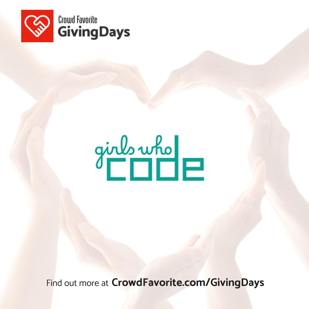 This month, we’re proud to support <a href="/GirlsWhoCode/">Girls Who Code</a> whose mission is to close the gender gap in tech by supporting and increasing the number of women in computer science. Learn more and promote #GirlsWhoCode along with us - together we make a difference. crowdfavorite.com/about/givingda…