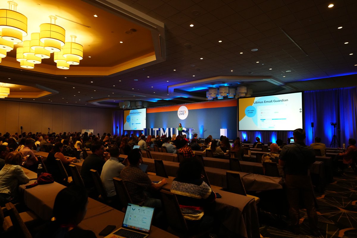 litmusapp's tweet photo. Big news at #LitmusLive2023! 📢 https://t.co/B9OhqbsFEG #EmailEra

📸: Joe Faraoni https://t.co/XmKveVzcyq