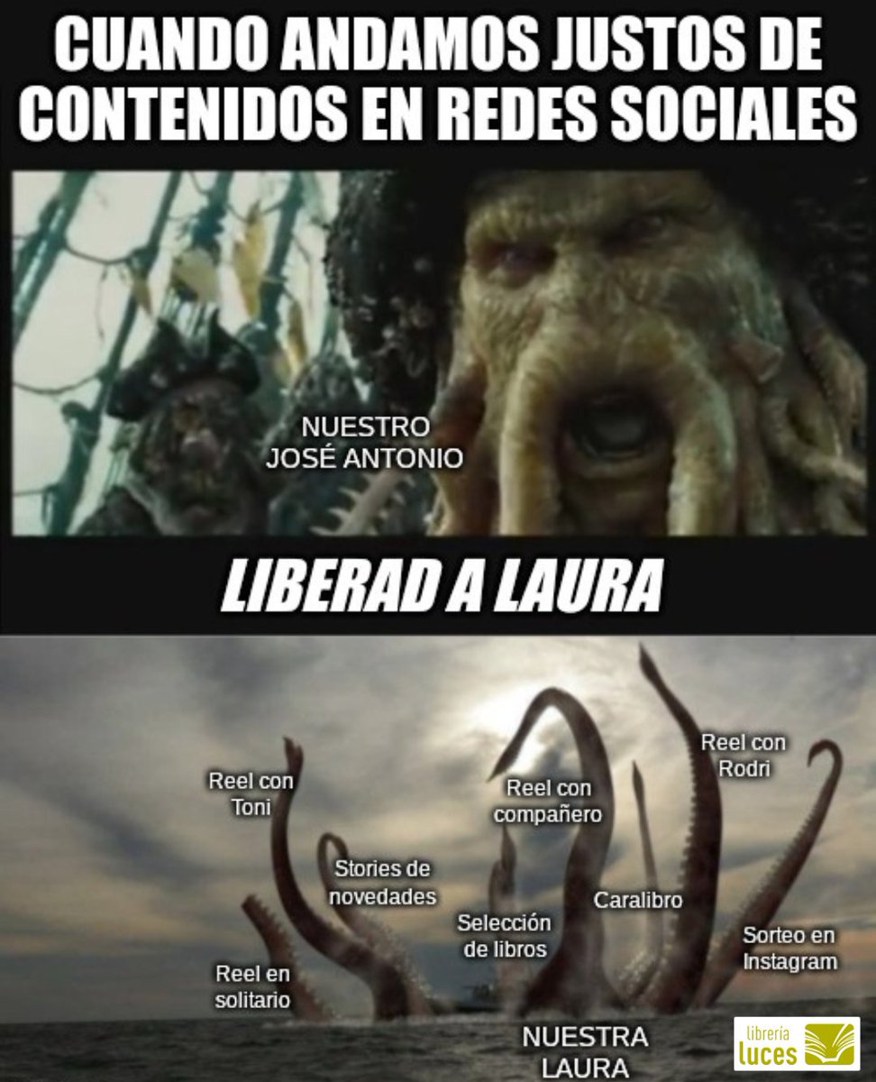 librerialuces's tweet photo. #LasCosasComoSon 😁
#LibreriaLuces #Malaga #Memes #Memeces #LosMemesDeLuces #CosasDeLibreros #HumorLibrero #QueArteTieneNuestraLaura https://t.co/4oIUci6YjX