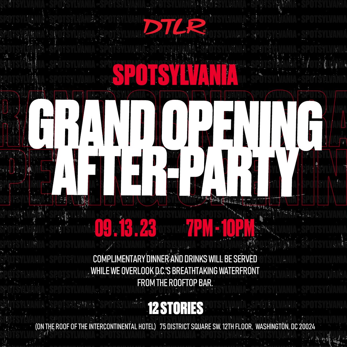 DTLRVILLA's tweet photo. #DMV ๐ฅ Can't make the RE-Grand Opening of our #Spotsylvania location? No problem. Meet us at the After Party in DC ๐๐พ
โข
๐๐พ SEPT. 13TH | 7-10PM ๐๐พ
โข
#DTLR #GrandOpening #Spotsylvania #DTLRgrandopening #DTLRstores https://t.co/g9hcFGzXLz