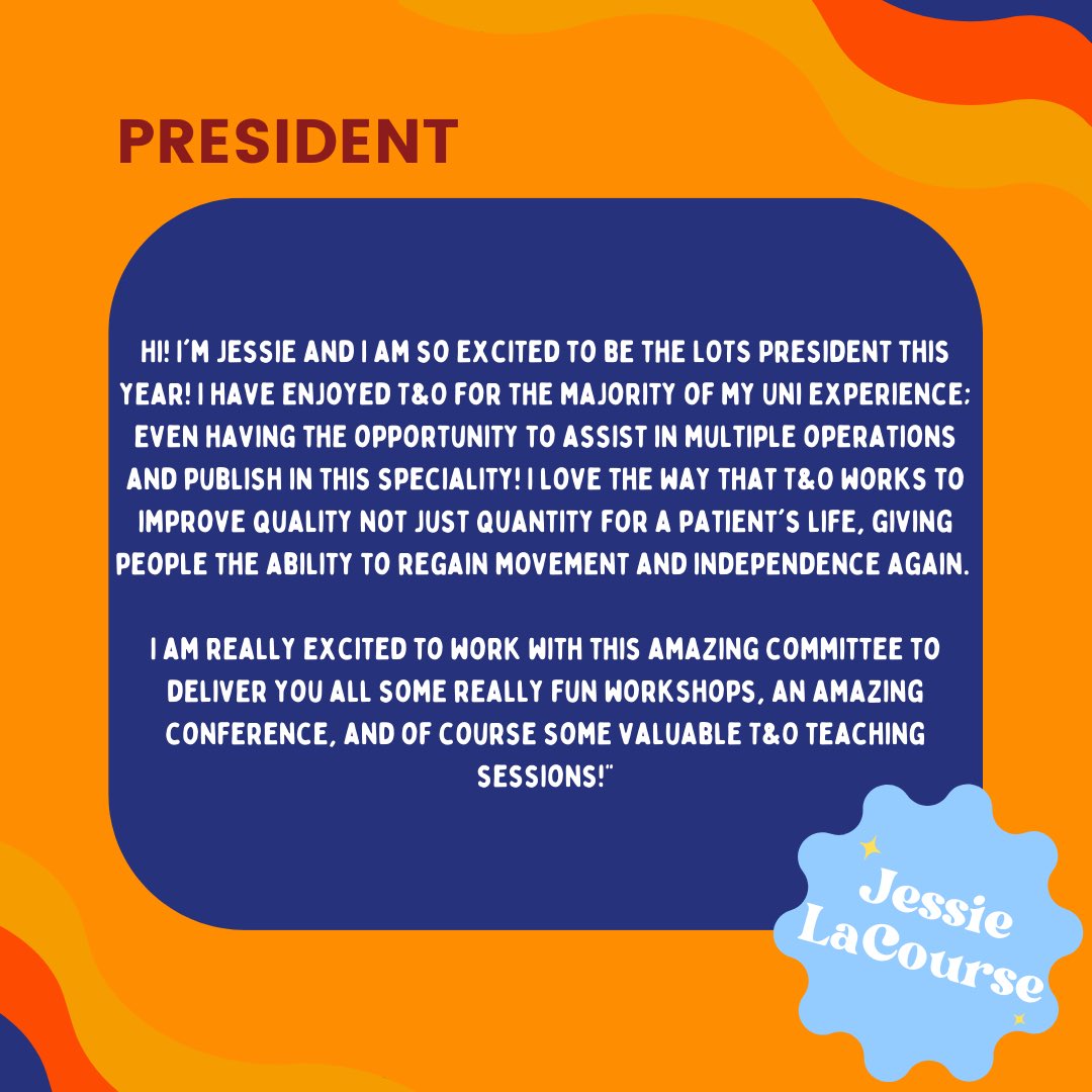 LiverpoolTrauma's tweet photo. Introducing our new committee for 2023-24! Starting off with our President, Jessie LaCourse 🌟🦴 https://t.co/k9CbxZpNVd