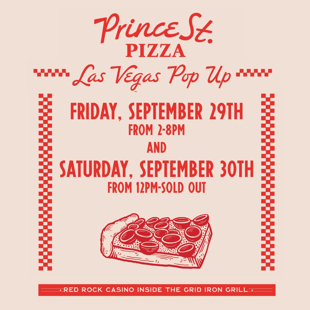 redrockcasino's tweet image. Counting down the days for this pop-up. 

🍕 Friday, Sep. 29 from 2pm-8pm
🍕 Saturday, Sep. 30 from 12pm – sold out

bit.ly/44Yodvj