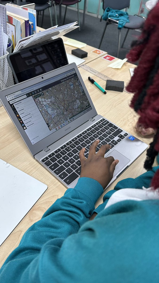 WestThorntonSch's tweet photo. Year 6 beginning to plot out their routes using #digimaps for their upcoming Geography investigation this half term. First up: locating transport links, building types and land use in our local area. A great online tool for map work! #geographers #computing https://t.co/SPTmfMfPu0