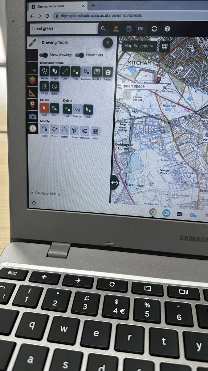 WestThorntonSch's tweet photo. Year 6 beginning to plot out their routes using #digimaps for their upcoming Geography investigation this half term. First up: locating transport links, building types and land use in our local area. A great online tool for map work! #geographers #computing https://t.co/SPTmfMfPu0