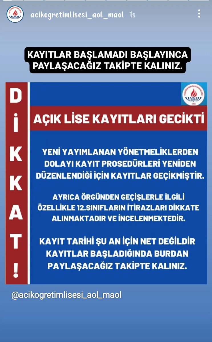 Bu doğru mu #AcikLiseHakkimiz  #aciklise