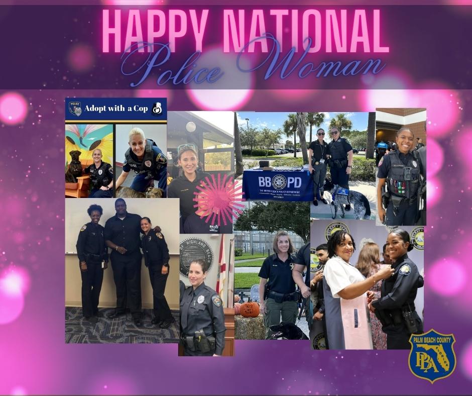 PBC_PBA's tweet photo. Happy National Police Woman Day to all the incredible woman that keeps us safe every day, thank you for your service...
#PBCPBA #NationalPoliceWomanDay https://t.co/byH7Fa6Nnk