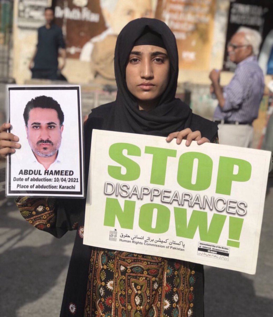 YaqoobHafeezB's tweet photo. Enforced disappearances have no place in a just society. We demand the end to such practices and the release of Abdul Hameed Zehri. #EndDisappearances #JusticeNow
#ReleaseAbdulHameedZehri https://t.co/B6T7est3D2
