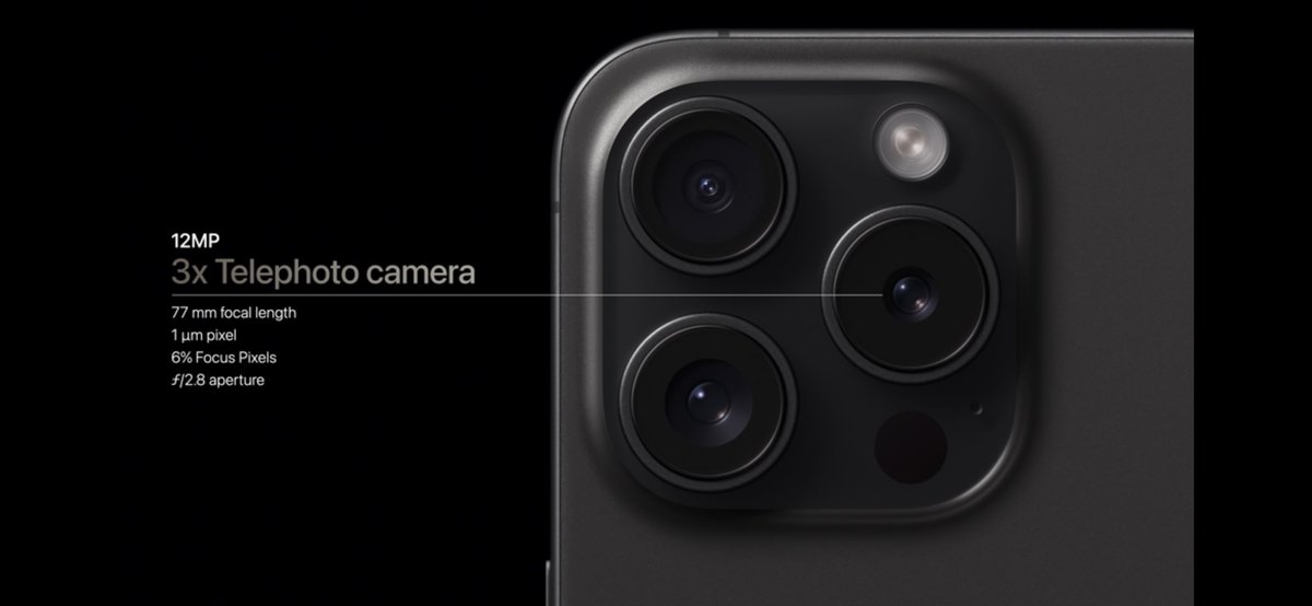 iPhone 15 Pro will have 3x telephoto cam, iPhone 15 Pro Max will have 5x #AppleEvent