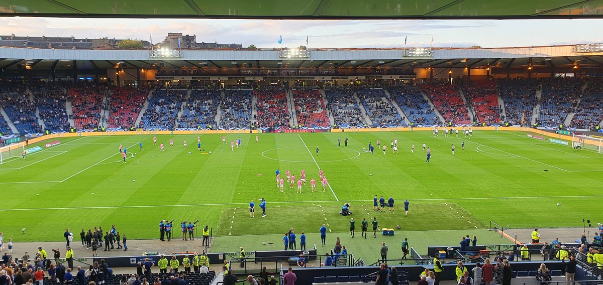 Hampdeners's tweet photo. Lovely view for tonight's game at #3rdHampden.
An amazing day โ๏ธ
#ScoEng1872 #ScotchProfessors #FootballsSquareMile https://t.co/fSk3nx3v4N