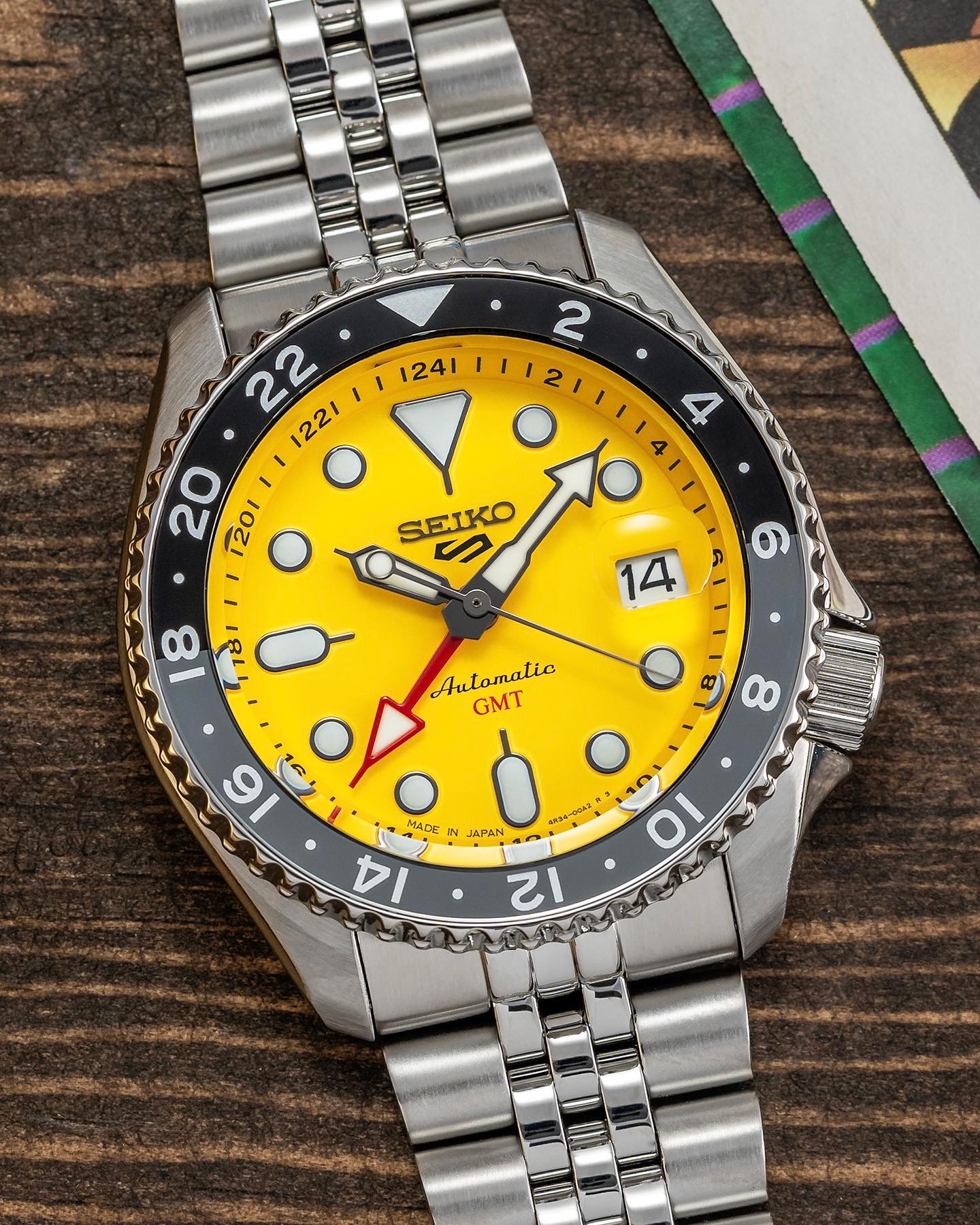 Seiko yellow face dive watch new arrivals