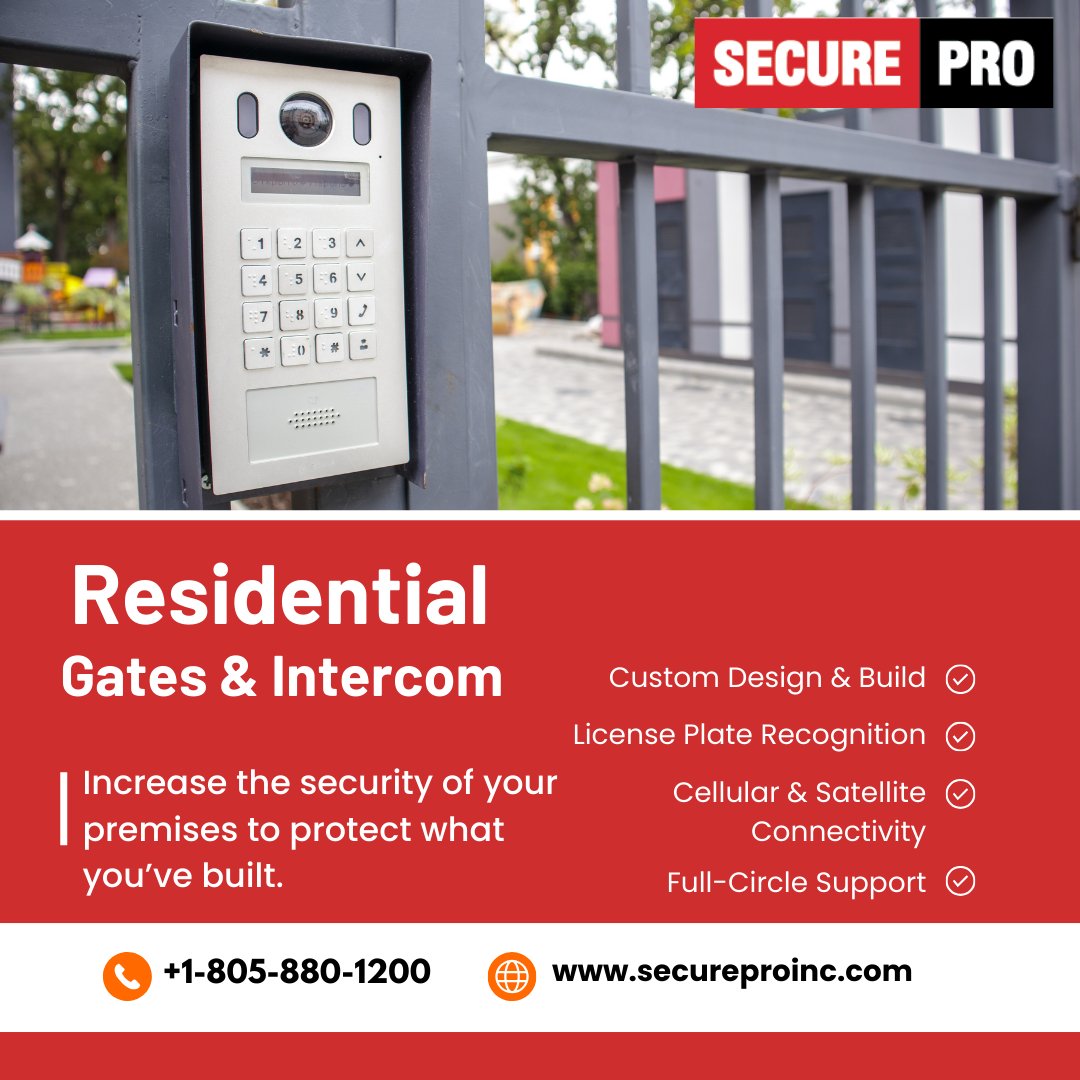 secureproslo's tweet image. 🏡 Elevate Home Security with Gates &amp;amp; Intercom:

✅ Custom Design &amp;amp; Build
📱 License Plate Recognition
🚪 Hands-Free Access
🌐 Cellular &amp;amp; Satellite
💼 Full-Circle Support
📹 Access Control on Any Device

📞 +1-805-880-1200
📍 119 N. Milpas St. #HomeSecurity #GateIntercom