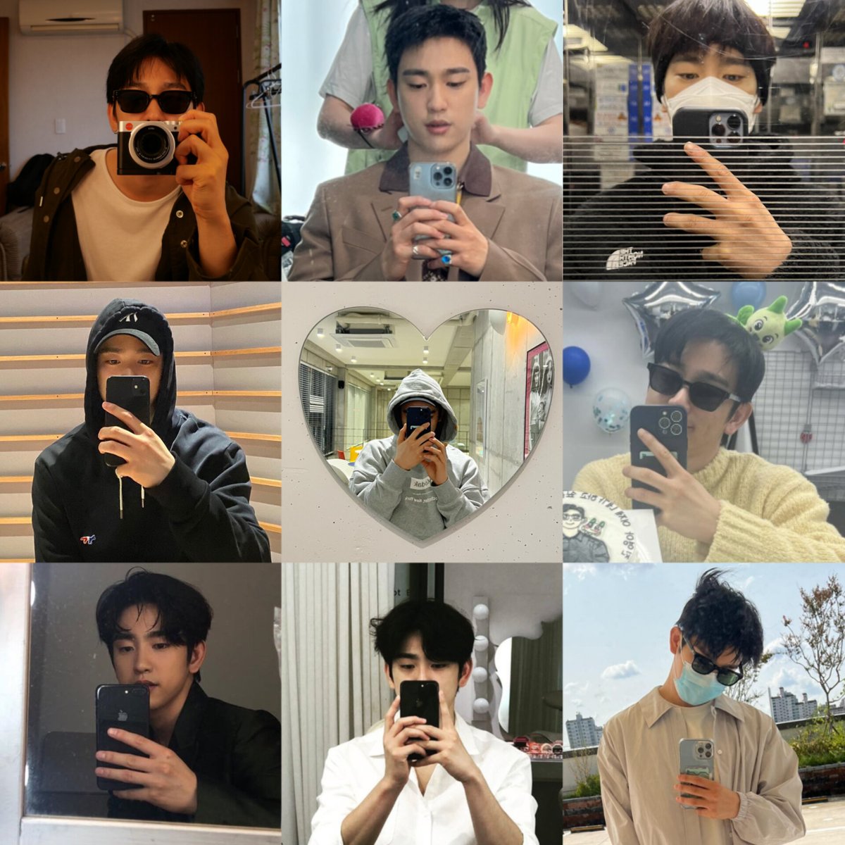 softnyeongie's tweet image. its jinyoungs mirror selcas for me