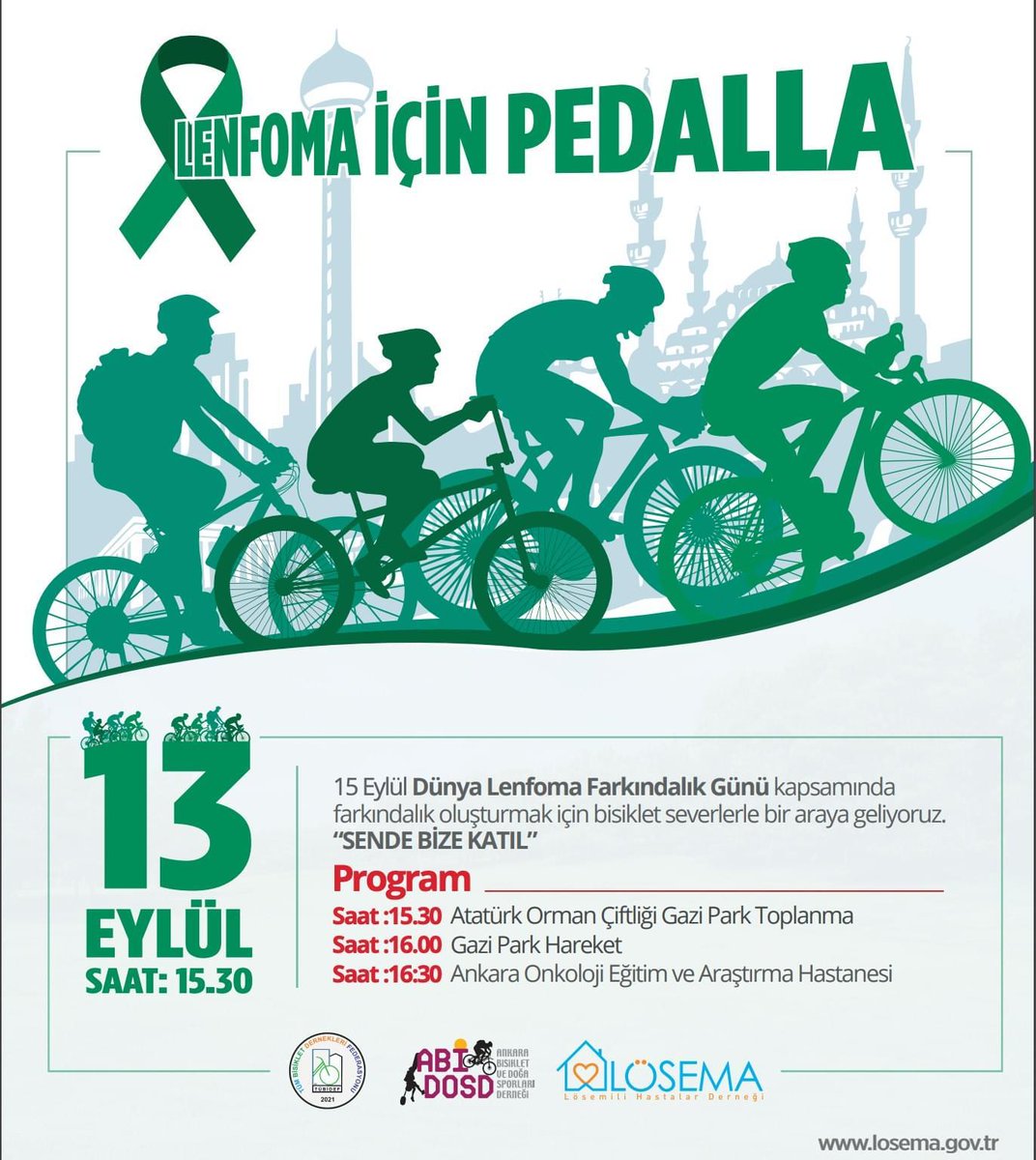 BisikletVe's tweet photo. Lenfoma İçin Pedalla 
@losema @tubidef 
Farkındalık için sende Pedalla https://t.co/MIlmBNIwH3