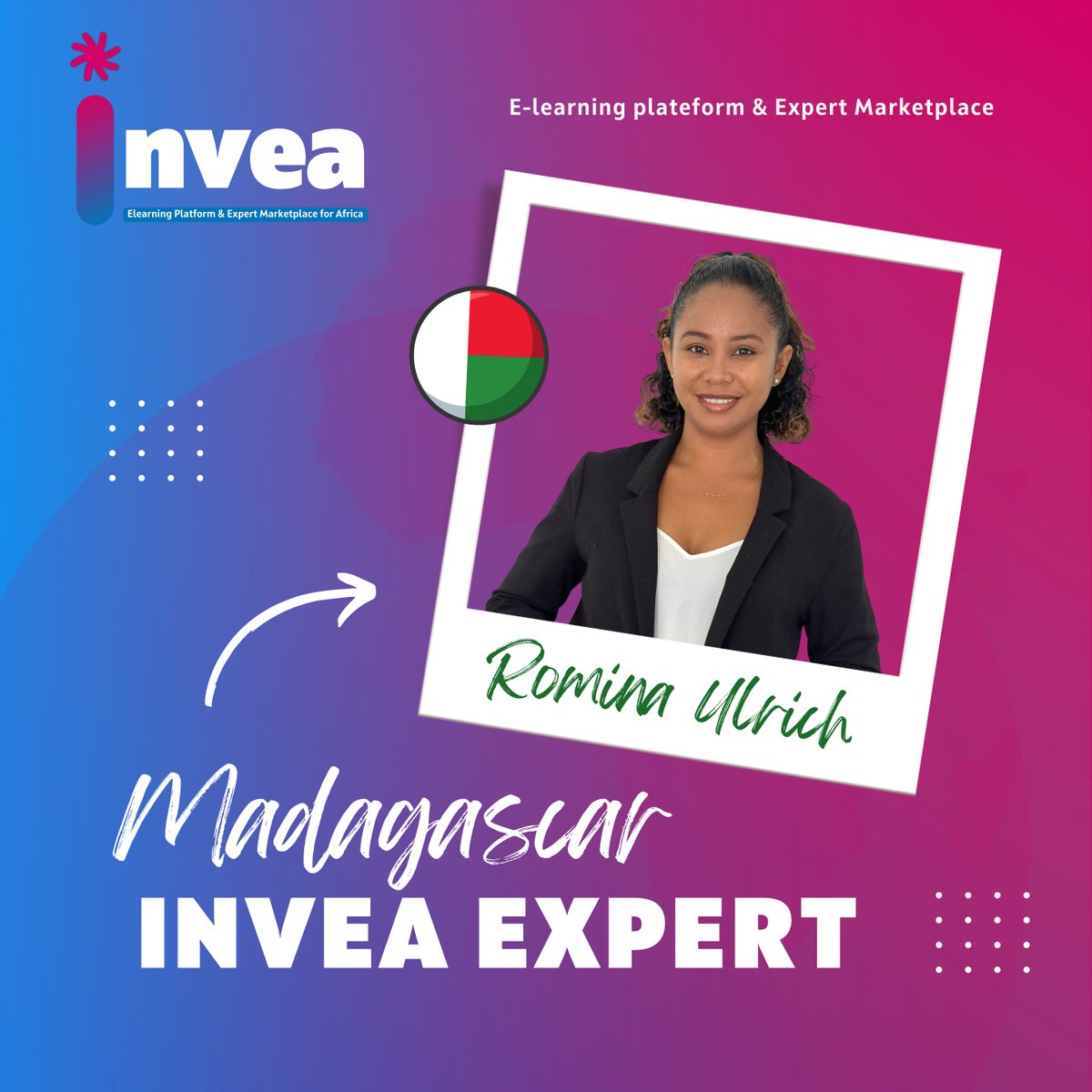 🤗 Nous sommes fiers de vous présenter ROMINA Ulrich🌳 Jeunes Paires Educateurs✈ . 𝐼𝑁𝑉𝐸𝐴 𝐸𝑥𝑝𝑒𝑟𝑡, 𝗠𝗮𝗱𝗮𝗴𝗮𝘀𝗰𝗮𝗿. 🌍
#INVEA 
#Expert
#Madagascar
#formationenligne
#Afrique
