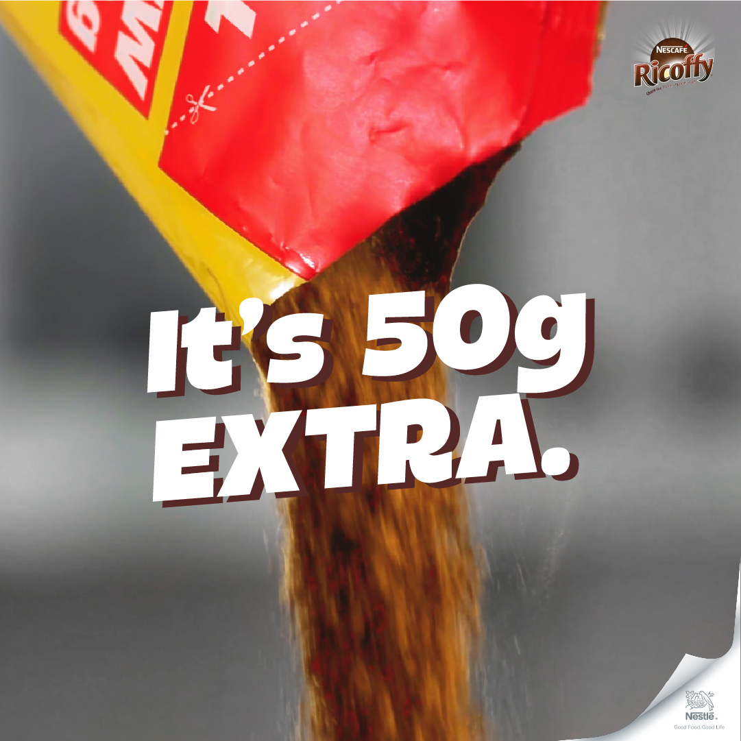 NescafeRicoffy's tweet image. Phinda mzala nge-NESCAFÉ RICOFFY 800g Value Refill pack.
#NescafeRicoffy #50gExtra 
#800gValueRefillPack