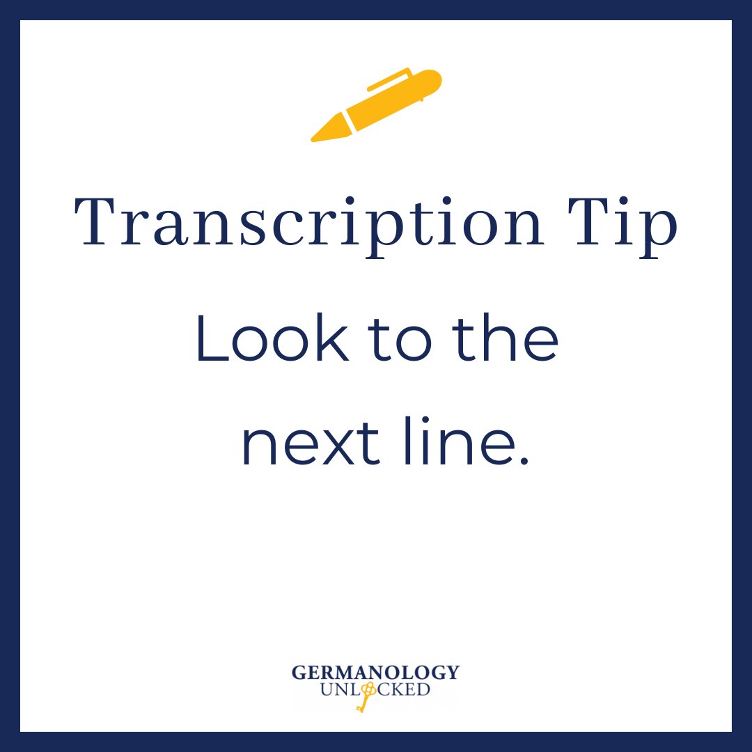 Transcription tip: If you can't figure out what a word means, but are sure of your transcription, look to the next line. It could be that your scribe continued the word there, without any type of punctuation (although sometimes you will see : to show a word continues). #genealogy