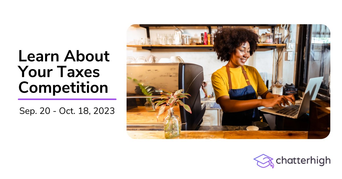 📢 Educators! The Learn About Your Taxes competition is back. Empower your students to be more confident in doing their own taxes while competing for their school! 🏆

Learn more:
resources.chatterhigh.com/learn-about-yo…

 #CdnTax #Youth