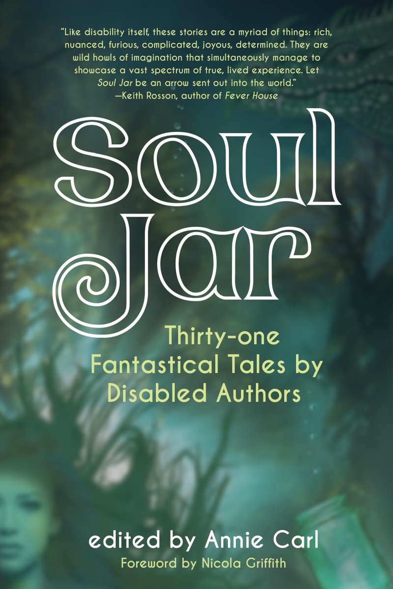 Happy starred review day to SOUL JAR: 31 Fantastical Tales by Disabled Authors. Thank you, @ALA_Booklist! SOUL JAR, edited by Annie Carl, is out Oct. 17. We'll share the review when it goes live on Oct. 1! #disability #DisabilityTwitter #souljar #sff #disabledauthors #fallreads