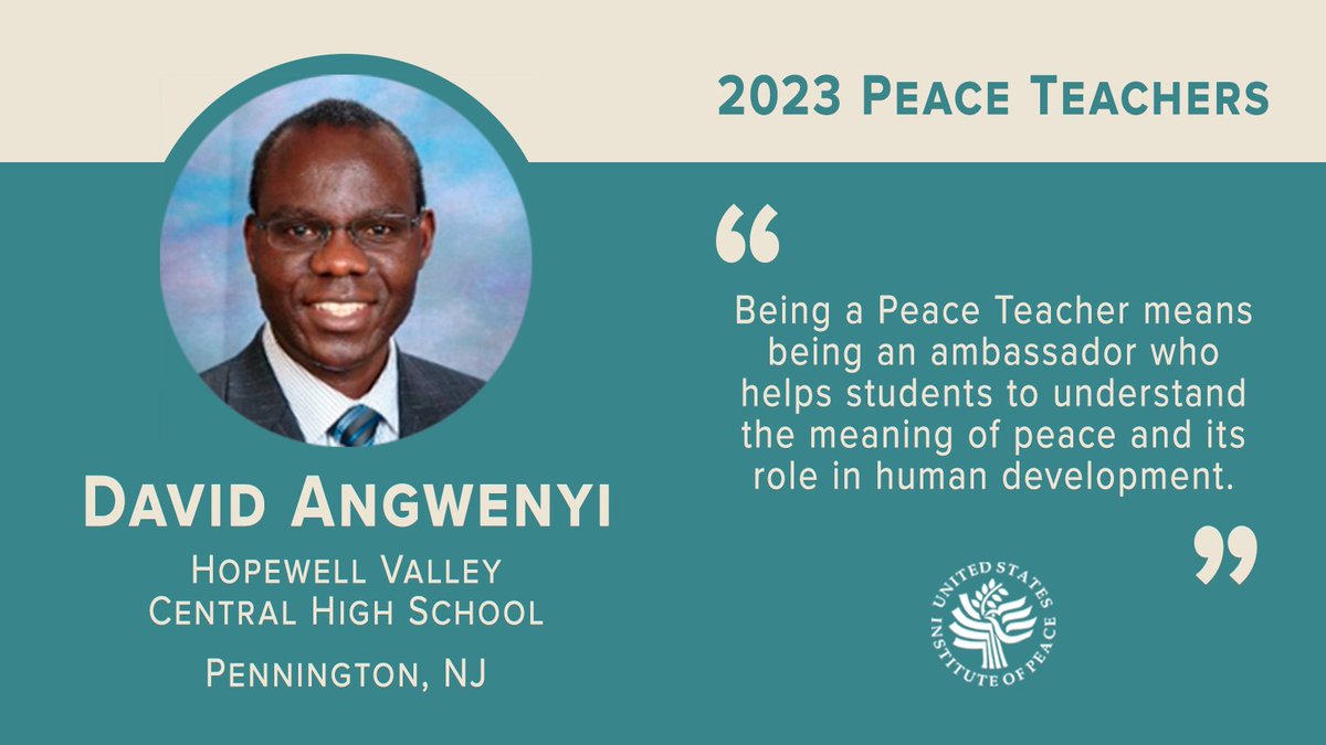 This week we introduce our peace teacher from New Jersey, David Angwenyi. Stay tuned as we continue to introduce the group!