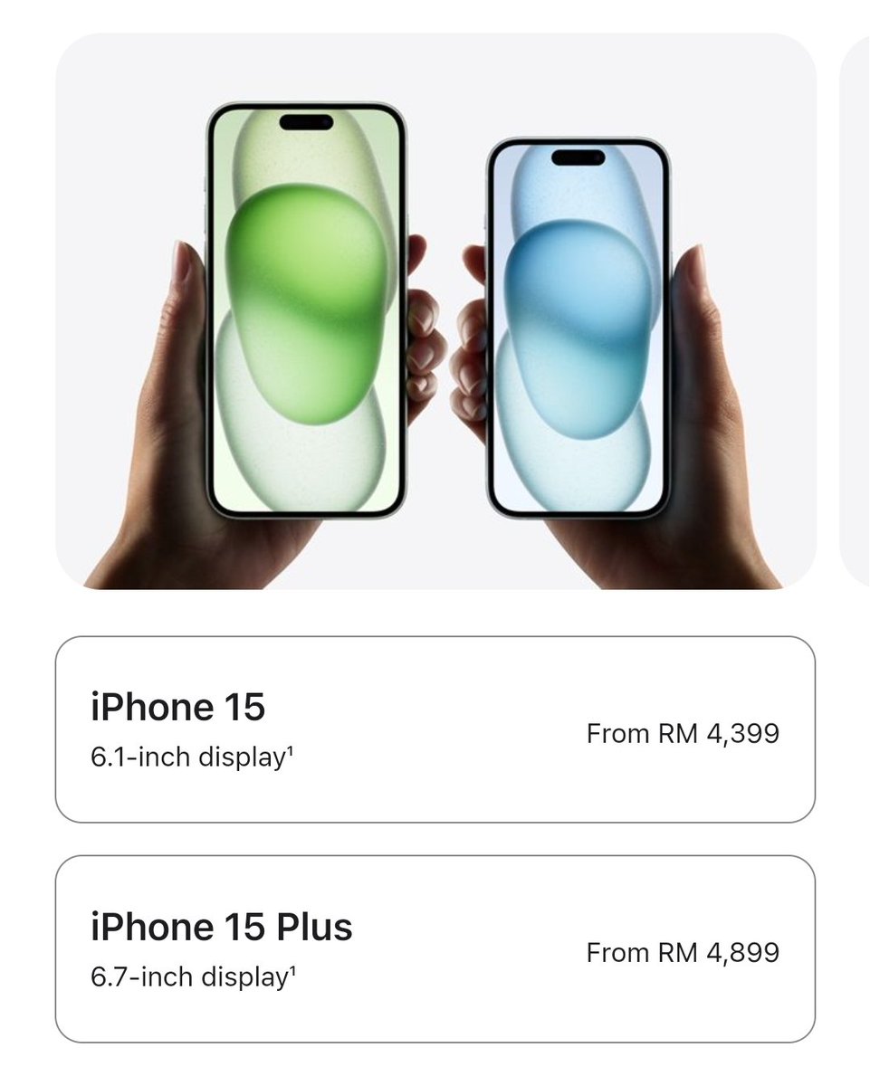 fazlihalimmedia's tweet photo. iPhone 15 RM4,399
iPhone 15 Plus RM4,899

Update dpt USB C jela 🤣 https://t.co/KwwRQUC2gi