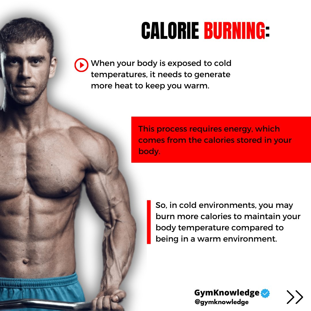 GymKnowledgeOne's tweet image. 🌡️ Unlocking Cold-Induced Thermogenesis 🌡️

Ever wondered if the cold can help you shed those extra pounds? Let&apos;s dive into the science of &quot;cold-induced thermogenesis&quot; ❄️.

#weightlossjourney #coldthermogenesis #healthyliving