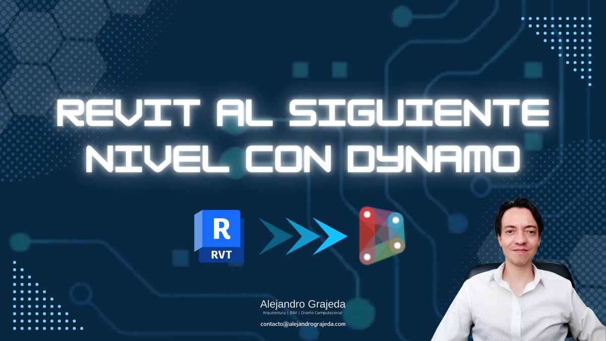 Alex_Grajedarq's tweet image. ¿YA TRABAJAS CON REVIT Y QUIERES APRENDER DYNAMO?
Enlace al Webinar en el primer comentario. Activa la notificación para que no te lo pierdas.
#trabajaMásInteligenteNoMásHoras #BIM #programaciónVisual #automatizaciónBIM #diseñoComputacional #computationalDesign #parametric