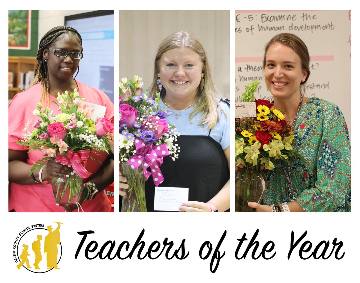 Congratulations to our 2023-2024 Teachers of the Year 🥇Ms. Cameron Shuler, (GCPS) Ms. Ashley Bridges, (CMS) and Ms. Laura Ringer (GCHS)! Click the link below to read more about these outstanding educators' stories on our website. ga50000454.schoolwires.net/site/default.a…